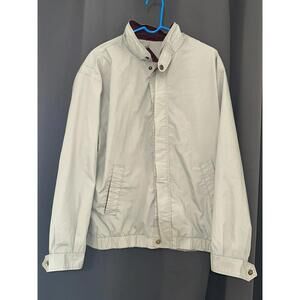 Charles Klein Light Jacket Size L Maroon Lined High Collar Casual Outerwear
